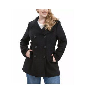 St. John's Bay Charcoal Gray Wool Pea Coat - XL - A Classic for Winter